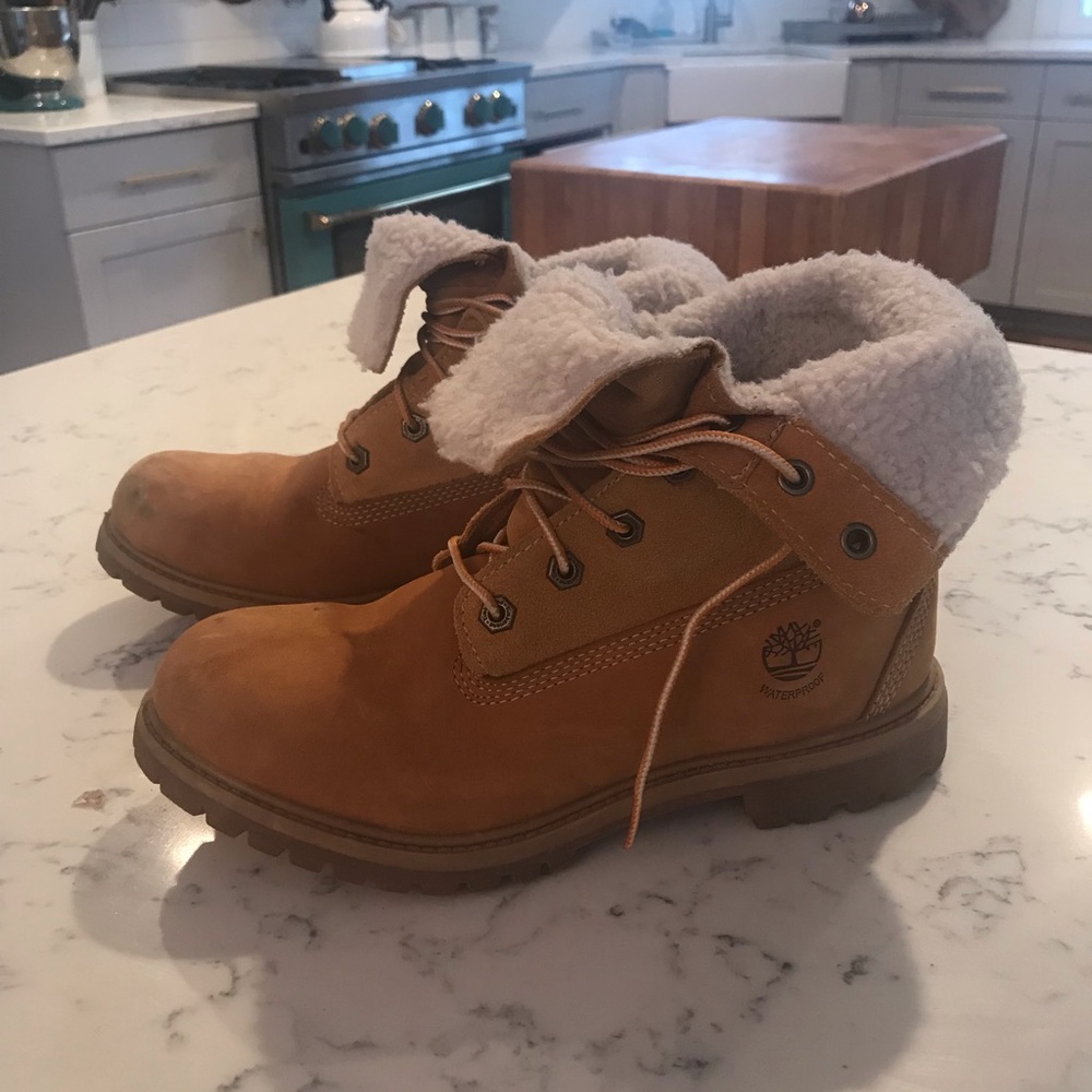 Timberland waterproof boots with shearling